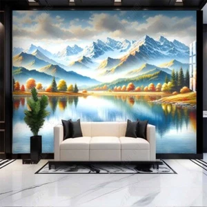 Vlies Fototapete Wandtapete Wandbilder Kunst Aquarell Abstrakt Handgemalt 12184 - Picture 1 of 3