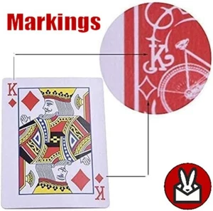 MARKED CARDS MAGIC TRICK STRIPPER TAPER DECK OF PLAYING CARD RED MARK EASY READ - Picture 1 of 4