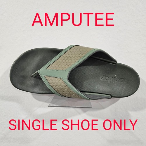 Sandali ADIDAS CF uomo infradito ~ verde ~ amputato scarpa singola