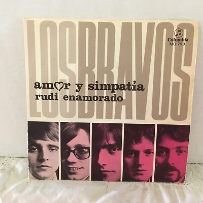 LOS BRAVOS   45 SINGLE  / AMOR Y SIMPATIA / RUDI ENAMORADO - Image 1 of 2
