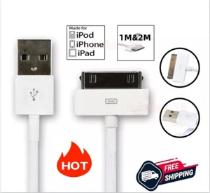 USB Sync Data Cable Charger Cord For Old Classic iPod 1 2 3 4 Generation 1M/2M - Picture 1 of 10