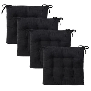 4Pack Chair Cushions for Dining Chairs 15.7"X15.7" Corduroy Chair Pads with T... - Picture 1 of 8