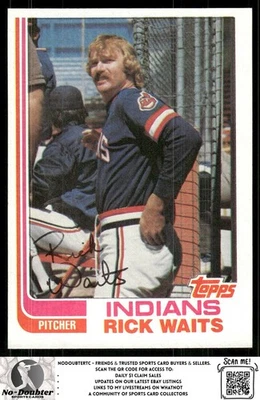 1982 Topps #573 Rick Waits Cleveland Indians 82TB - Image 1 of 2