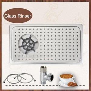 Taza de café espresso jarra enjuagador fregadero de cocina boquilla multiángulo plateada - Imagen 1 de 11