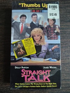 Straight Talk (VHS, 1992) Dolly Parton James Woods - Imagen 1 de 3