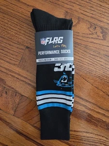 Calcetines de fútbol americano con bandera de la NFL Panthers juveniles medianos  - Imagen 1 de 3