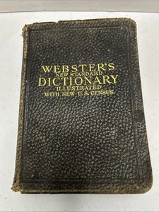 Webster's New Standard Dictionary Illustrated With New U.S. Census1911 Softcover - Picture 1 of 18