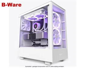 NZXT H5 Elite white - Midi Tower - 2x 140mm RGB Lüfter - Hartglas #B-Ware* - Bild 1 von 5