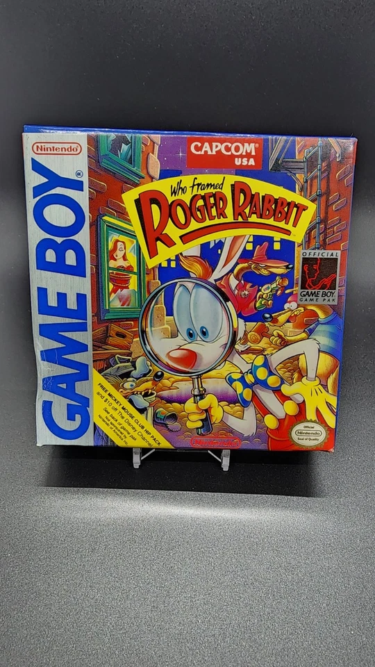 Nintendo Game Boy Who Framed Roger Rabbit CAJA DE CARTÓN ORIGINAL (sin juego) + bandeja Foto 1 de 4
