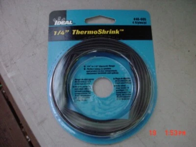 Lot of 5  Ideal 1/4" x 4'  ThermoShrink Tubing P/N 46-605 - Image 1 of 4
