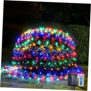 Solar Christmas Net Lights 8.4ft x 5.2ft Christmas Bush 200LED Multicolor - Picture 1 of 7