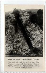 (Gr489-406) Echtfoto von Rock of Ages, BURRINGTON COMBE um 1920 unbenutzt sehr guter Zustand - Bild 1 von 1