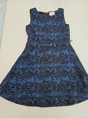 Vestido de fantasía para niños talla 6 6X negro y azul metálico forro suave Foto 1 de 4