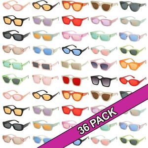 Lot de lunettes de soleil en vrac lunettes de soleil pour femme nuances de festival verre couleur en gros 36 pièces