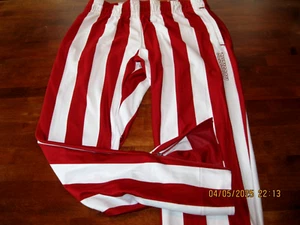 NWOT Adidas Indiana University Candy Stripe Red White Basketball Pants mens LG - Picture 1 of 9