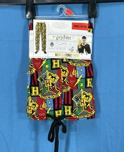 NIP HARRY POTTER Colorful HOGWARTS Elastic/Drawstring Waist MEN'S Lounge Pants S - Picture 1 of 4