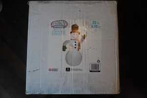 Gemmy Airblown Inflatable 20ft 6.1m Colossal Snowman Top Hat Indoor Outdoor - Picture 1 of 1