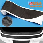 Car SUV Rear Bumper Sill Protector Plate Carbon Fiber Cover Guard Moulding Trim Nissan Tiida