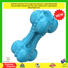 Schitec Dog Chew Toy For Aggressive Chewers Tough Indestructible Natural Rubber-