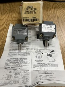 2- Cutler Hammer E50DR1 Limit Switch Side Rotary 5 Deg Pretravel Series A1 10963 - Picture 1 of 9