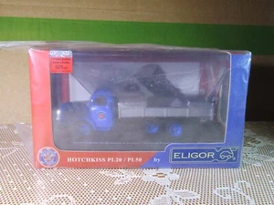 901X Eligor 101434 Hotchkiss PL20 Paris Blue 1:43 Junk Dumpster New + Box - Picture 1 of 7