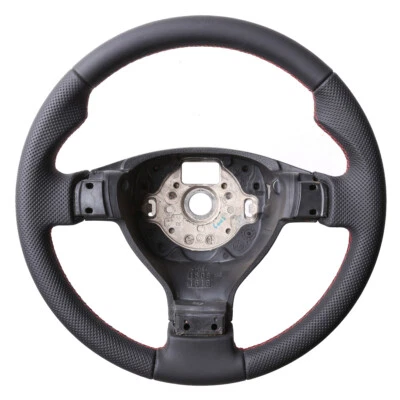 Leder Lenkrad VW Golf 5 Fox Touran Polo9N Passat 3C EOS Jetta Neu Beziehen 11670 - Bild 1 von 4