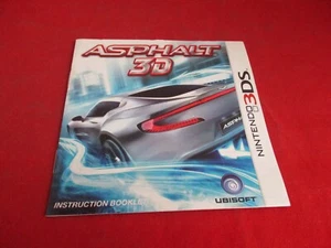 Asphalt 3D Nintendo 3DS Instruction Manual Booklet ONLY - Picture 1 of 2