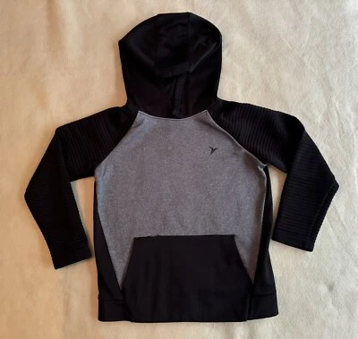 Suéter ligero Old Navy Active Wear Go-Dry negro y gris para niños 6/7 Foto 1 de 4