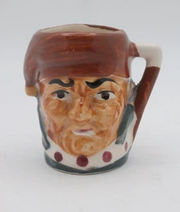 Mid Century Modern Miniature Ceramic Character Face Toby Jug Japan - Picture 1 of 5