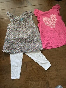 girls size 13/14 set capri leggings  and 2 tops mini boden, gap, landsend - Picture 1 of 3