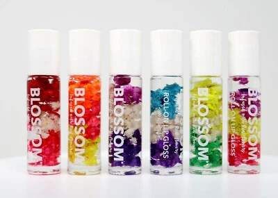 Brillo de labios Blossom Roll-On infundido con flores brillo de labios Rollerball EE. UU. paquete de 2  Foto 1 de 2