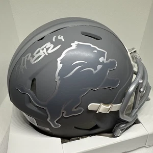 Amon-Ra St. Brown Auto Signed Slate Mini helmet Beckett Detroit Lions - Picture 1 of 12