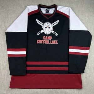 Friday the 13th Hockey Jersey Mens Large Jason Voorhees Camp Crystal Lake - Picture 1 of 9
