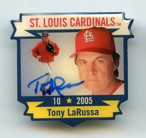 Tony LaRussa Signed Autographed 2005 St Louis Post-Dispatch Pin Collection  - Picture 1 of 2
