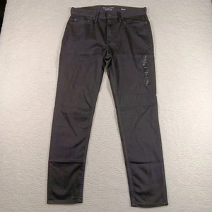 Banana Republic Travel Jean Mens 33x32 Black Denim Slim Fit Stretch Casual NWT - Picture 1 of 12