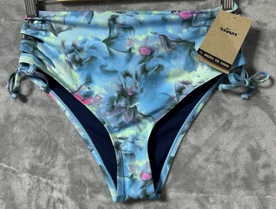 Pantalones de Bikini Nike Natación Cintura Alta M Floral Reciclado Forrado Move to Zero Nuevos con Etiquetas Foto 1 de 4