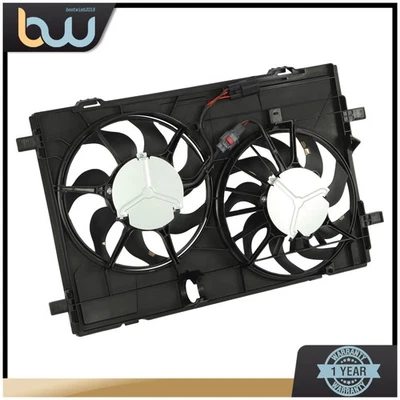 Para Lincoln MKZ 2007 2008 2009 con módulo conjunto de ventilador de refrigeración radiador negro Foto 1 de 4