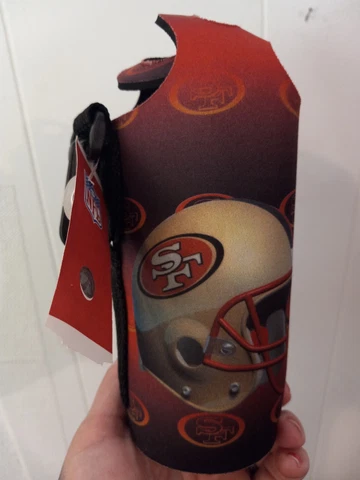 SAN FRANCISCO 49ERS BOTTLE HOLDER COOZIE KOOZIE COOLER never sticks superior Cover