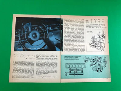1962 MERCEDES BENZ ORIGINAL PRINT AD 5 PAGE ROAD TEST PRINTED - Image 1 of 3