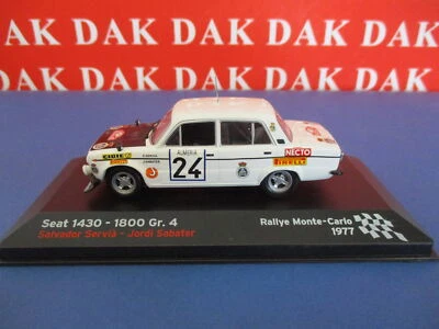 Die cast 1/43 Modellino Auto Seat 1430 - 1800 Rally Monte Carlo 1977 S. Servia - Immagine 1 di 4