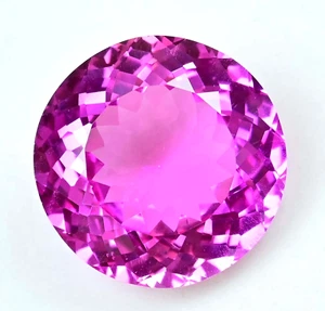 40.20 Ct Natural Mogok Pink Ruby Round Certified Flawless Loose Rare Gemstone - Picture 1 of 8