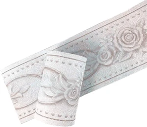 5 Meters Royal Peony 3D Self Adhesive Peel and Stick Waterproof Wall Border Easy - Picture 1 of 5