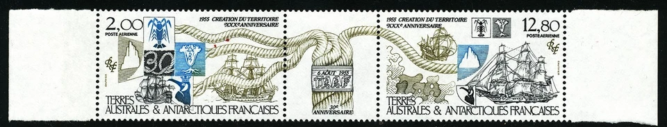 TAAF French Antarctic Territory 1985 Boats Ships, S.G 206-207 MNH - Image 1 of 1