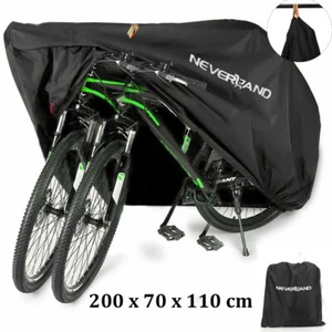 Waterproof Heavy Duty Bicycle Bike Cover Outdoor Rain Dust Protector For 2 Bikes - Picture 1 of 12