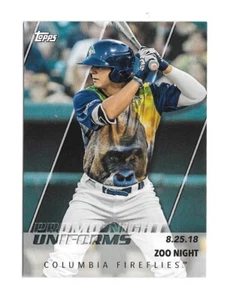 2019 Topps Pro DeBut COLUMBIA FIREFLIES Promo Night Uniforms #PN-ZON - Picture 1 of 1