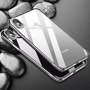 Funda protectora de plástico duro transparente para Apple iPhone Xs Max 8 7 6s - Imagen 1 de 13