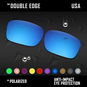 Lentes de repuesto polarizadas antiarañazos para Oakley Double Edge OO9380 opciones - Imagen 1 de 27