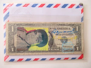 WARHOL/HARING/BASQUIAT: "ALI" Echter US$ DOLLAR 3x signiert und skizziert - Bild 1 von 6