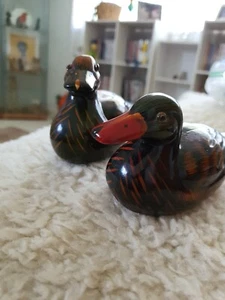 Earthenware x 2 Decoy ducks   both different figurines - Picture 1 of 4