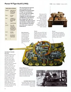 1942 PANZER VI TIGER AUSF E Tank Spec PIN-UP WALL ART PRINT - GERMANY TANK - Imagen 1 de 4